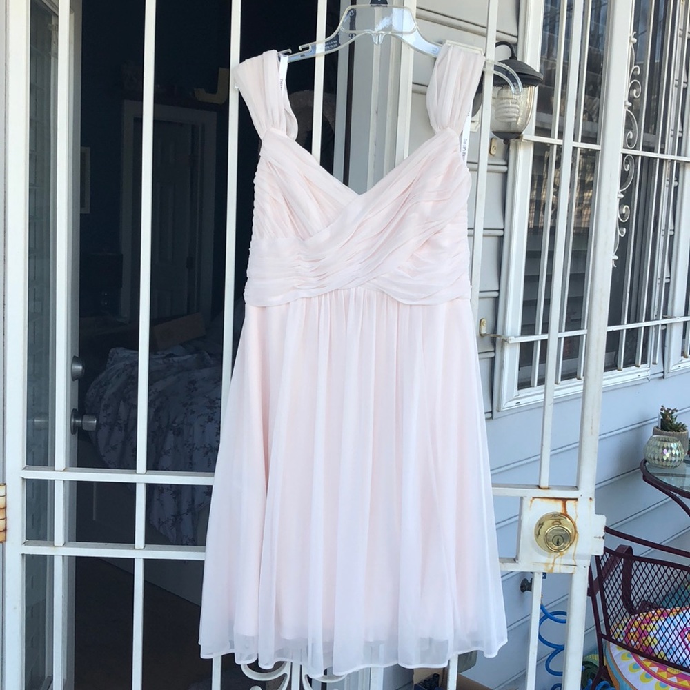 Short Pink Bridesmaid Dress